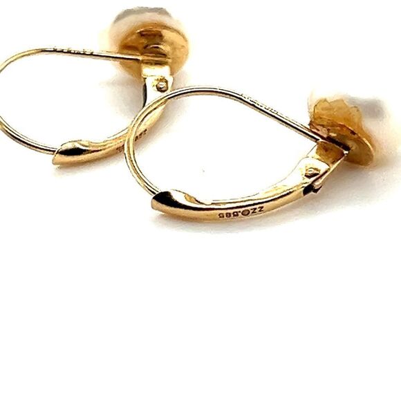 14k Gold Pearl Earrings - Picture 8 of 9